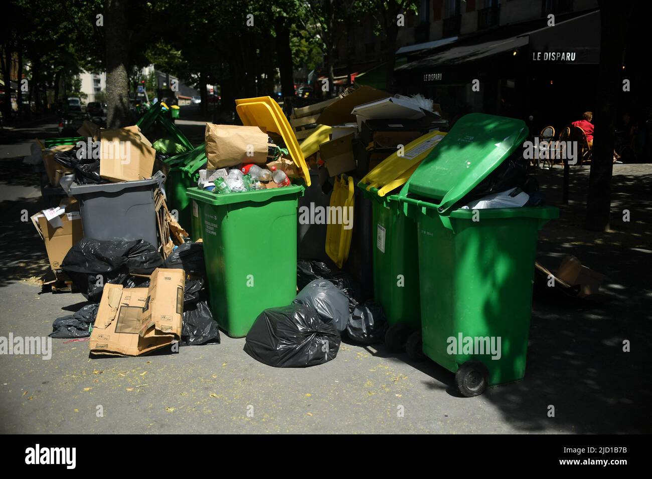 The streets of Paris have been littered with rubbish bins since the