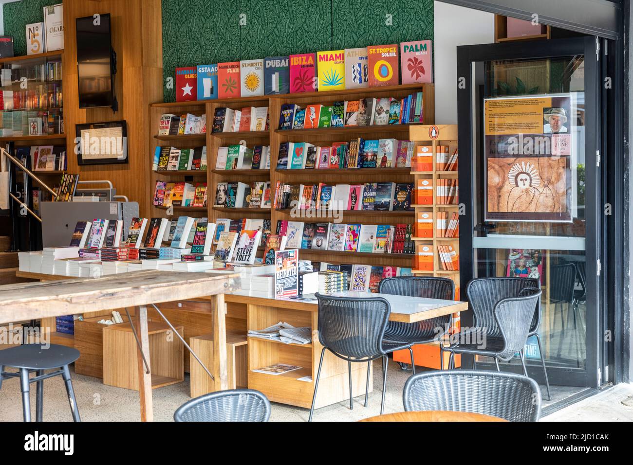 Book store shop in Avalon Beach,Sydney,Australia with books for sale on
