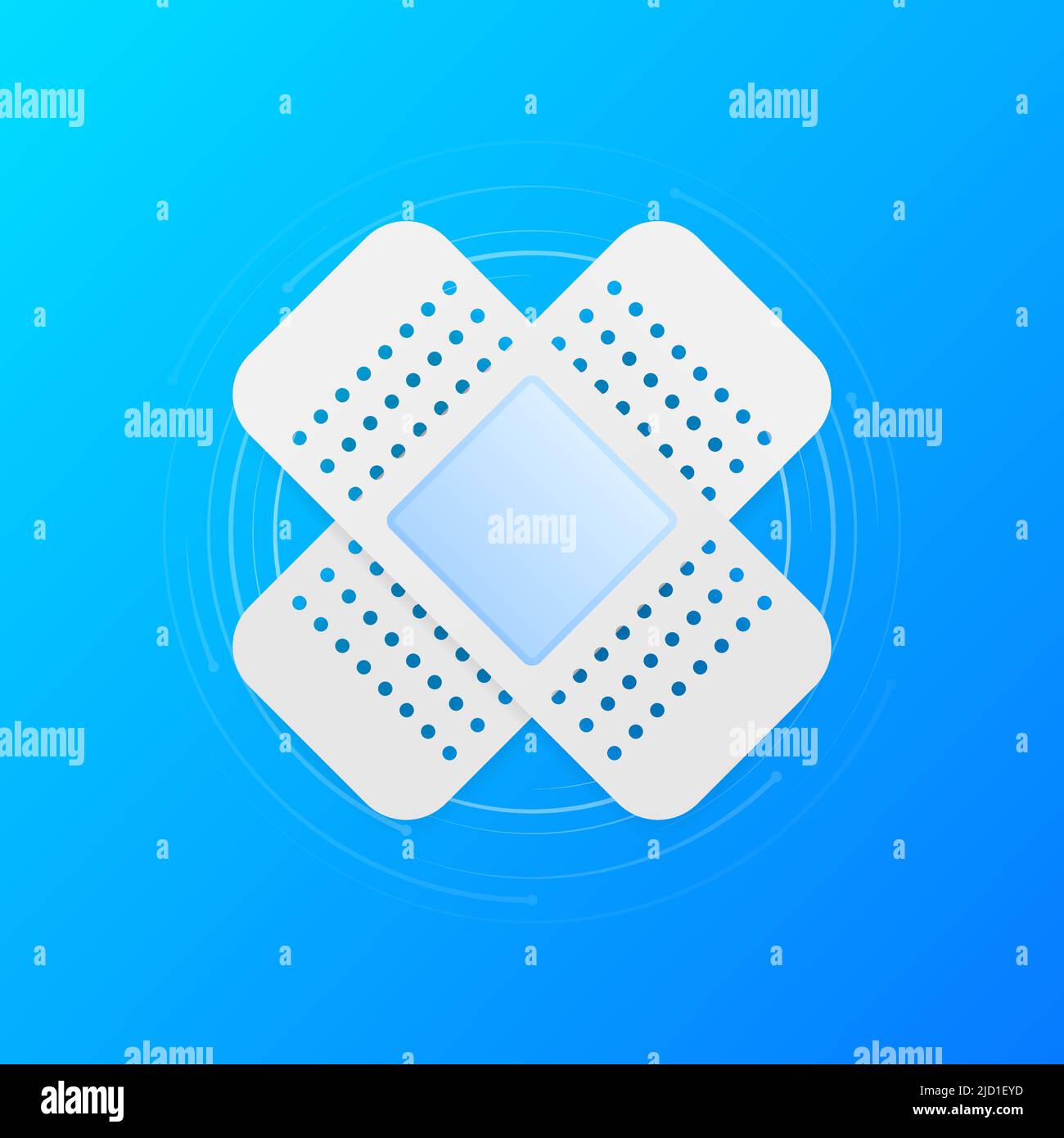 Pattern on blue background. Vector illustration design Stock Vector