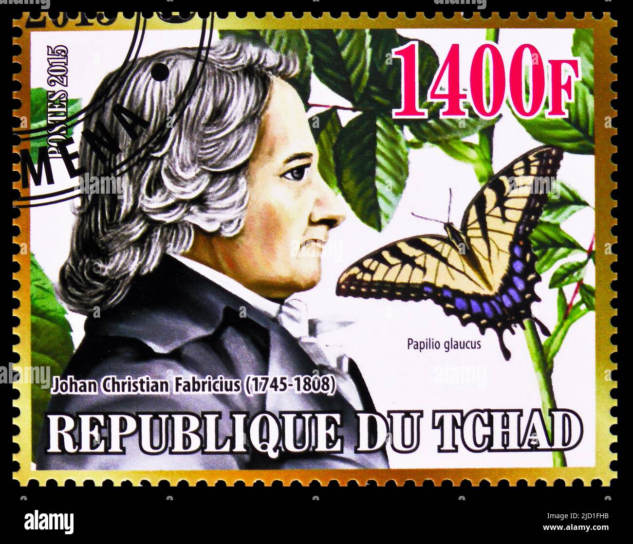 MOSCOW, RUSSIA JUNE 12, 2022 Postage stamp printed in Chad shows