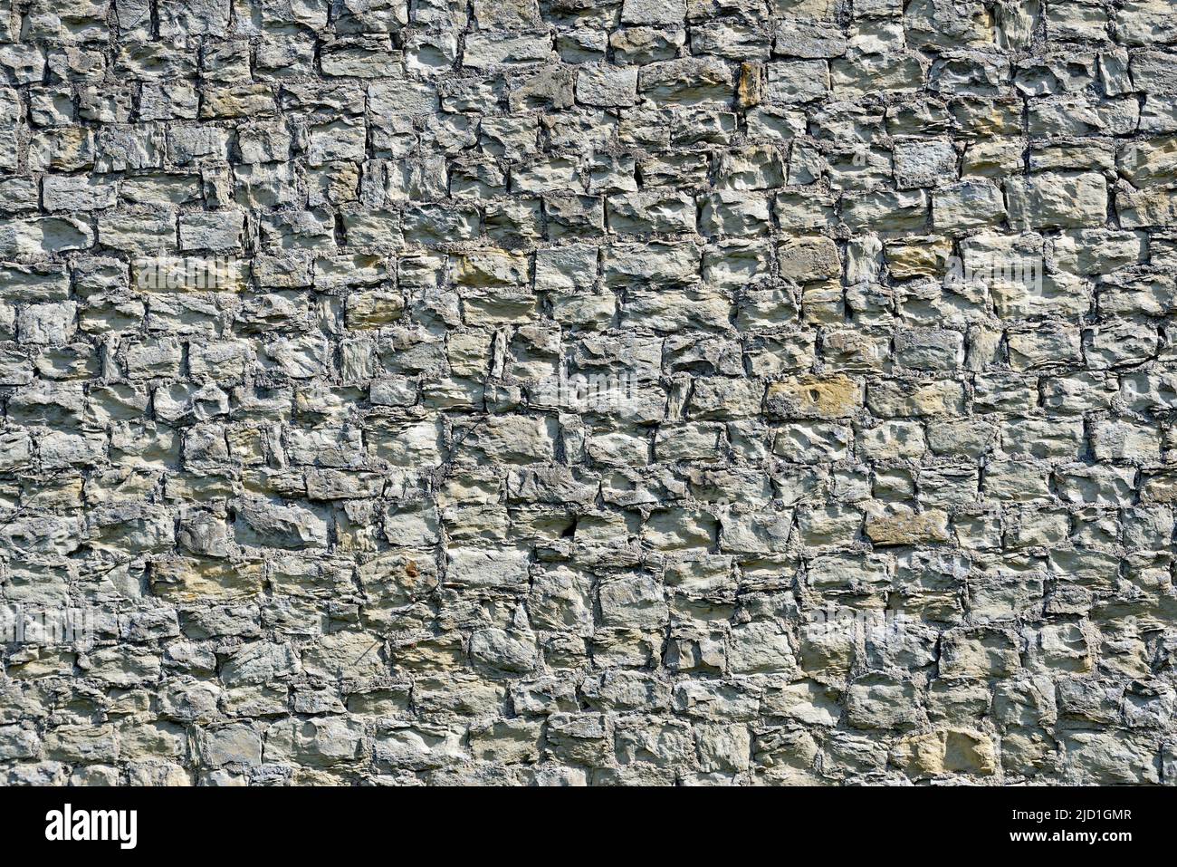Stone wall made of quarry stones, background image, North Rhine-Westphalia, Germany Stock Photo