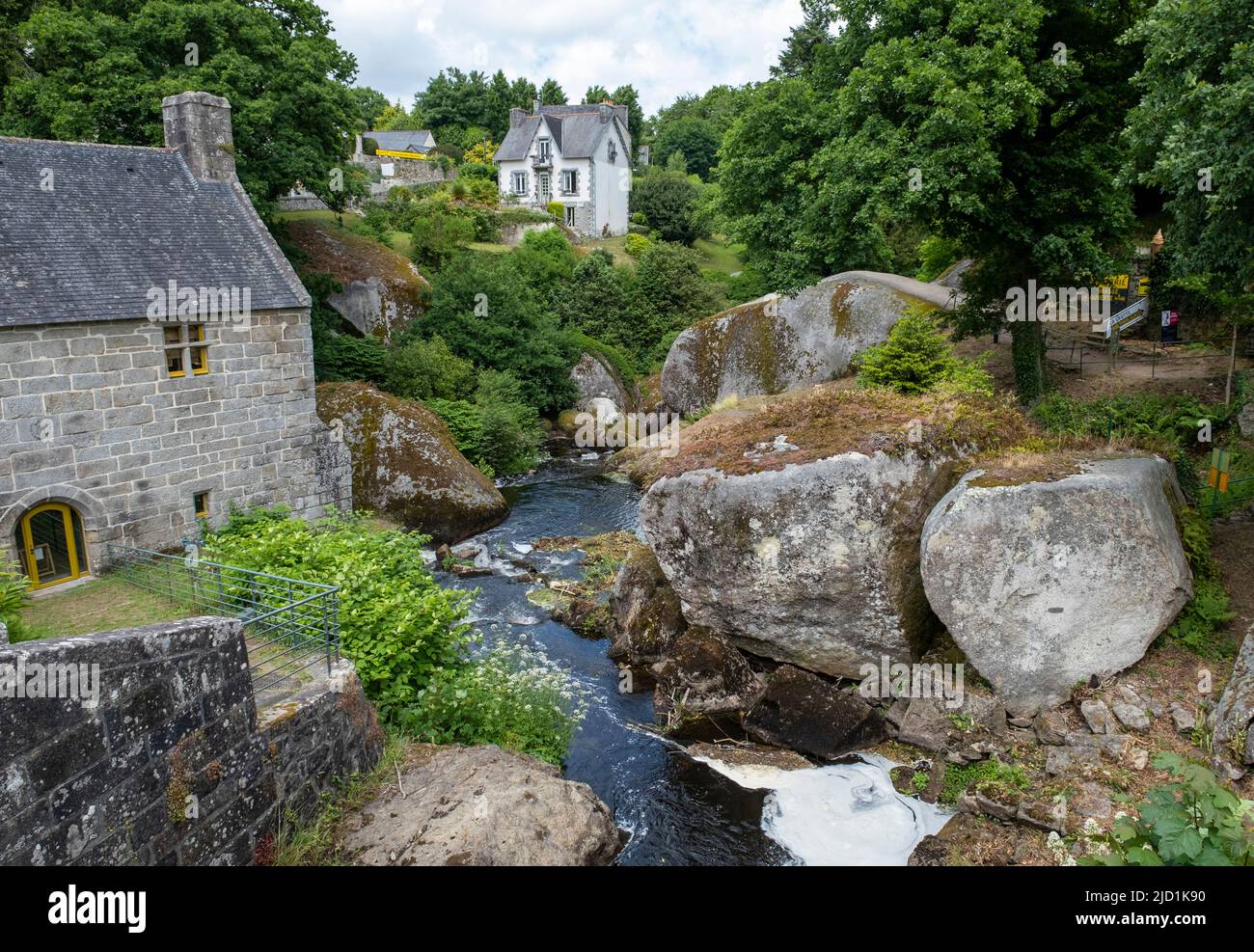 Le Chaos, Huelgoat, Finistere, Brittany, France Stock Photo