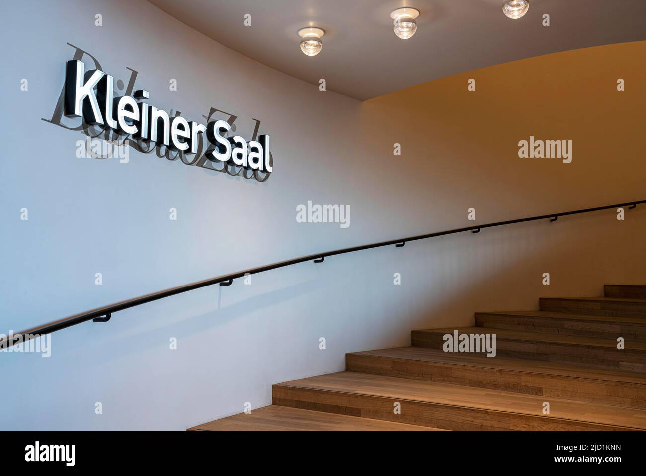 Interior design, staircases to the concert halls, Elbe Philharmonic Hall, Hafencity, Hamburg, Germany Stock Photo