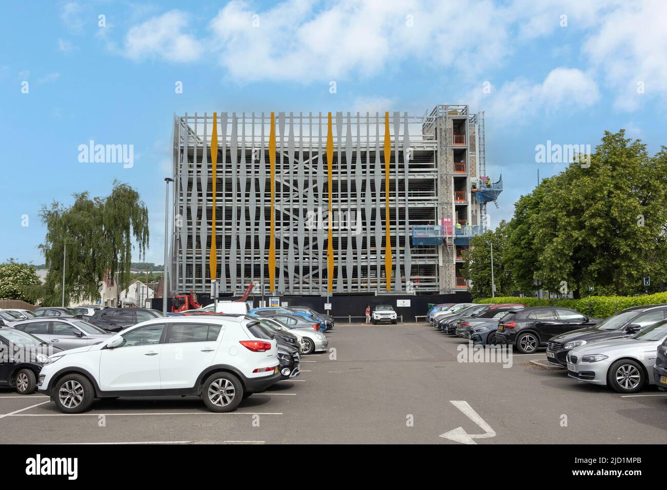 Hanley's new multi storey car park nearing completion part of the ongoing renew and reshape for inner cities Stock Photo