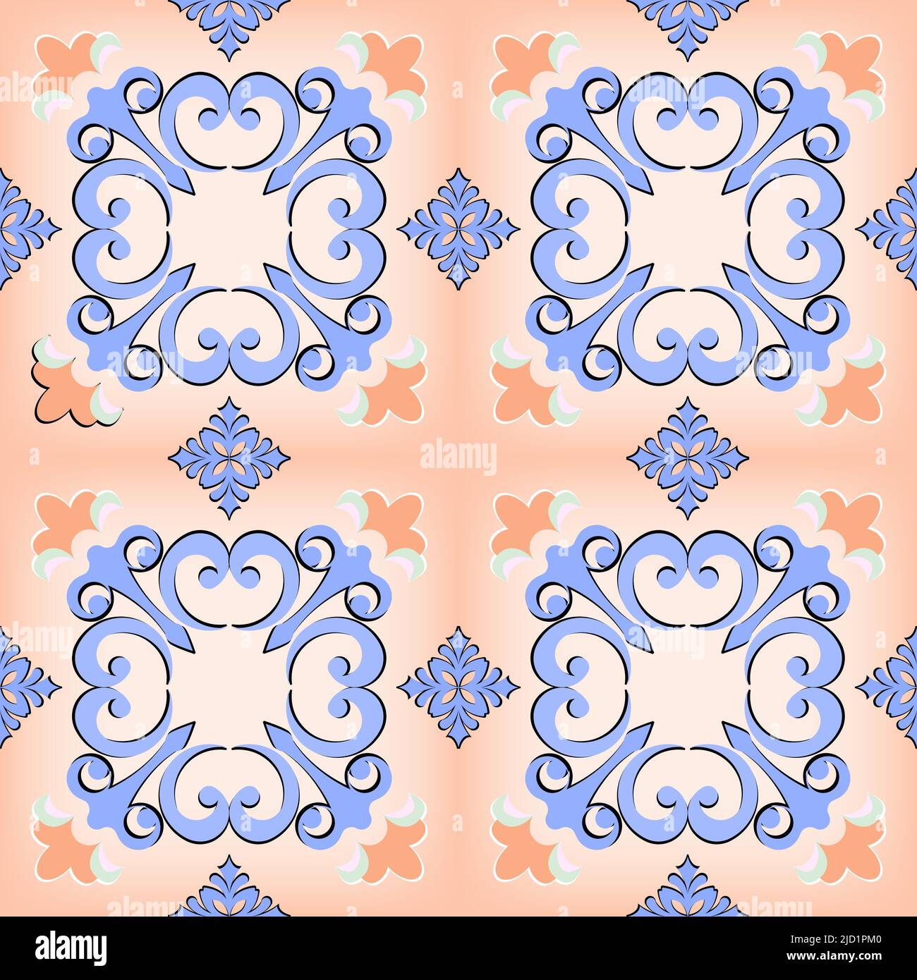 Seamless pattern multicolor in the Arabian style. Sample traditional ...