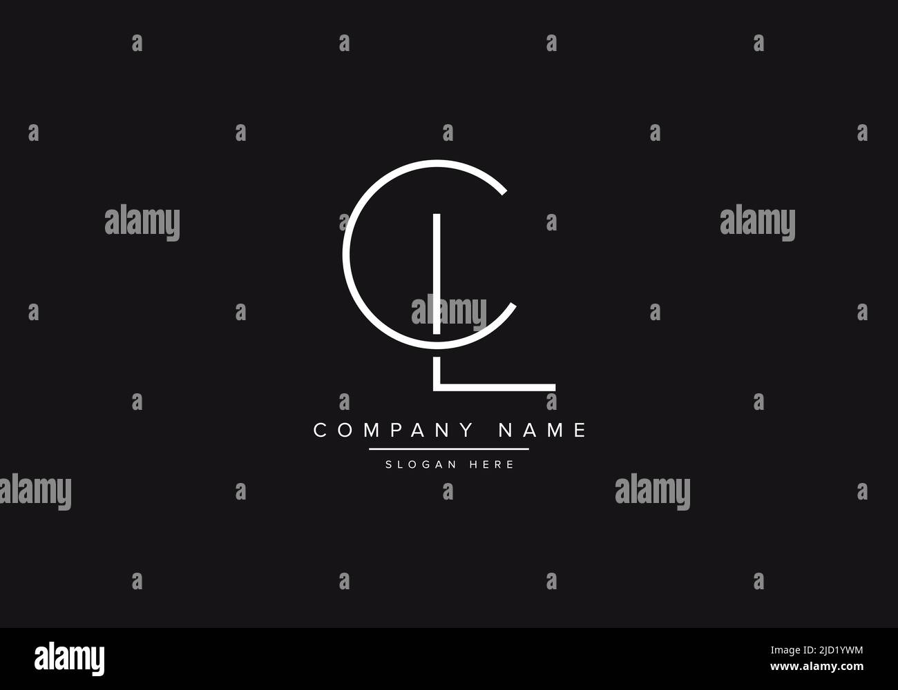 Alphabet letter icon logo CL Stock Vector Image & Art - Alamy
