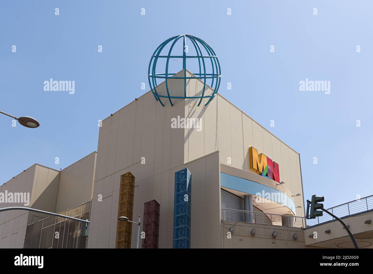 ALFAFAR, SPAIN - JUNE 06, 2022: MN4 is a modern leisure and shopping center in Alfafar, Valencia Stock Photo