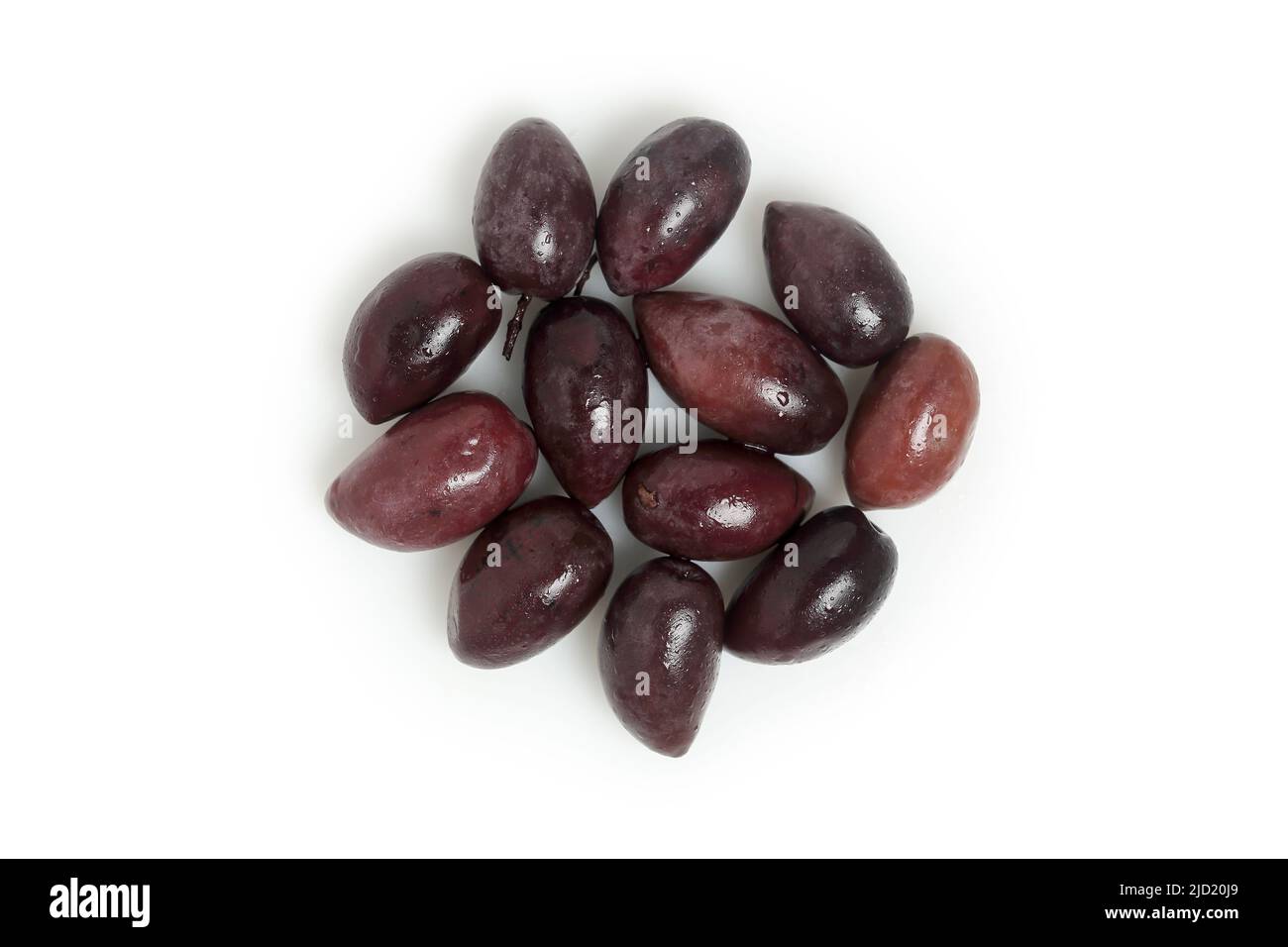 Olives isolated white top view hi-res stock photography and images - Alamy