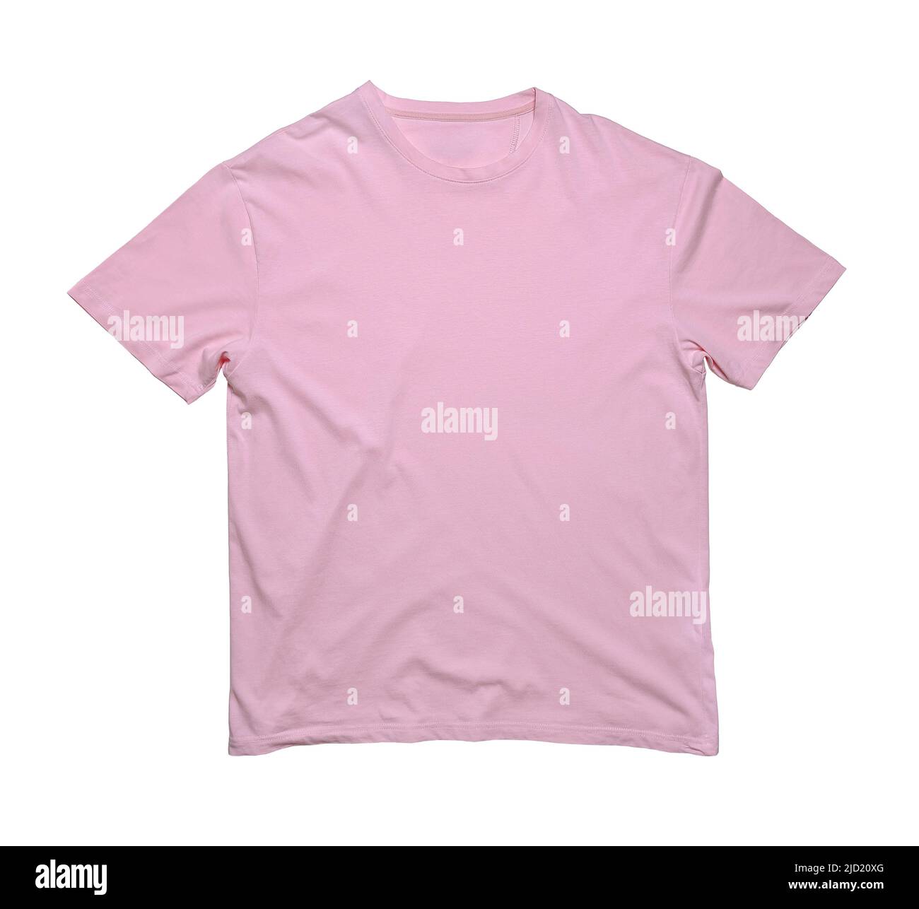 blank pink t shirt isolated on white background Stock Photo - Alamy