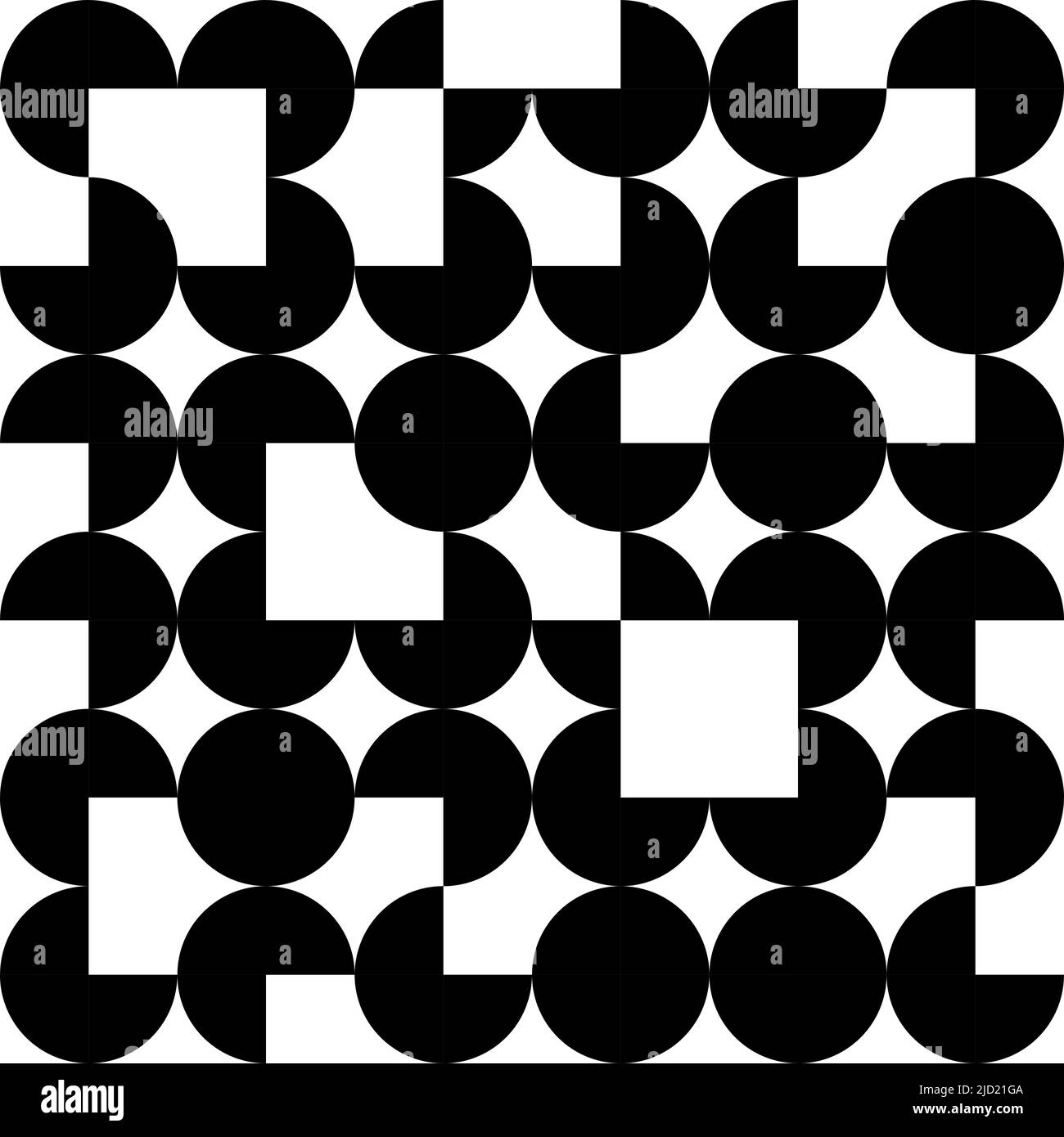 Two cats in the style of bauhaus in black and white