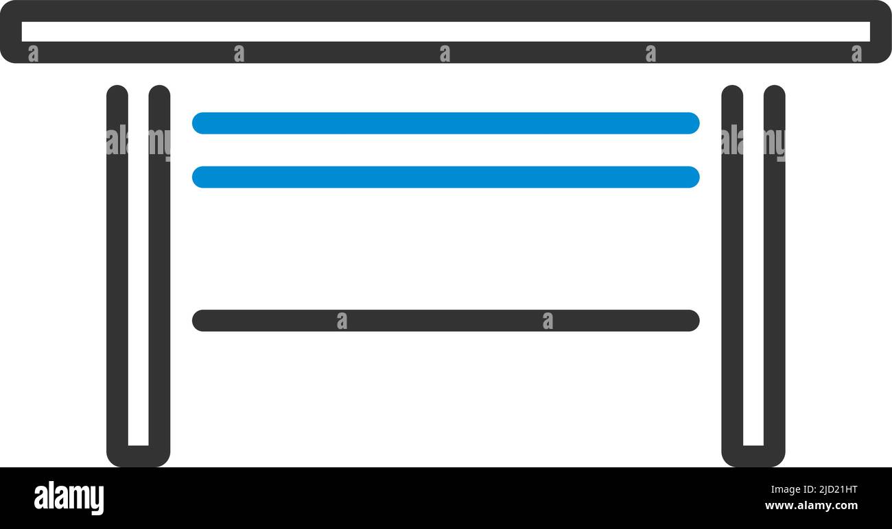Boss Office Table Icon. Editable Bold Outline With Color Fill Design ...