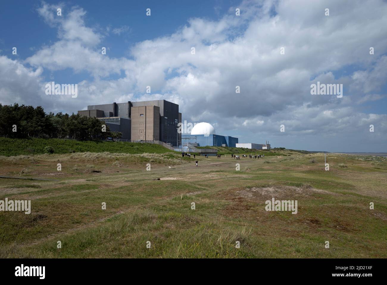 Sizewell A & B nuclear power stations Suffolk England Stock Photo