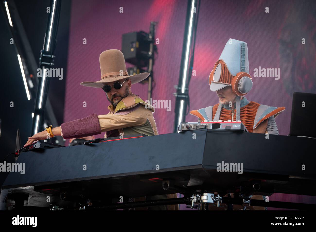 Oslo, Norway. 16th June, 2022. The Norwegian electronic music duo