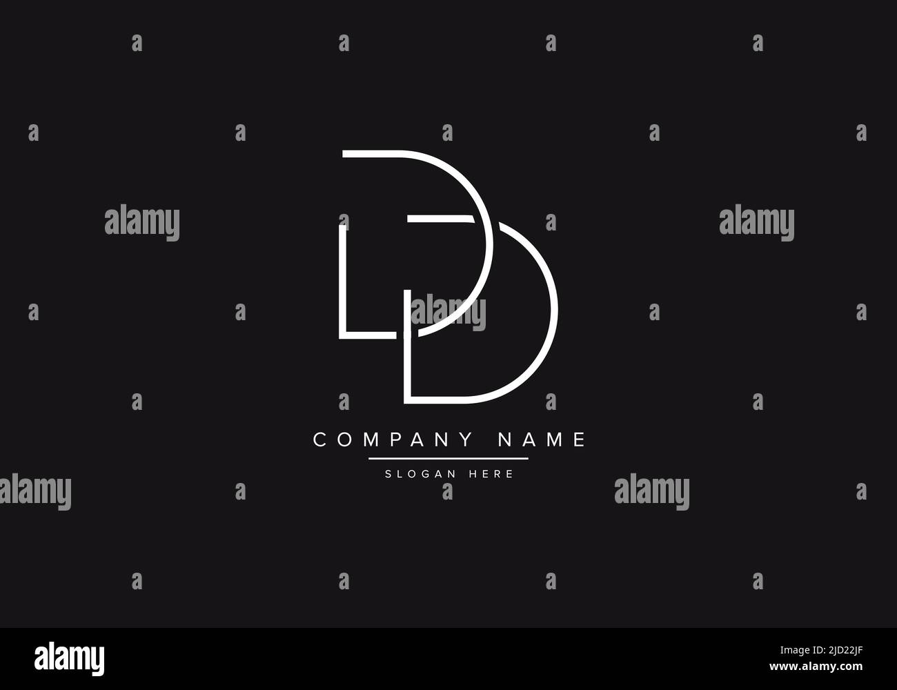 DD, abstract monogram vector logo design, initial logo, line art, logo