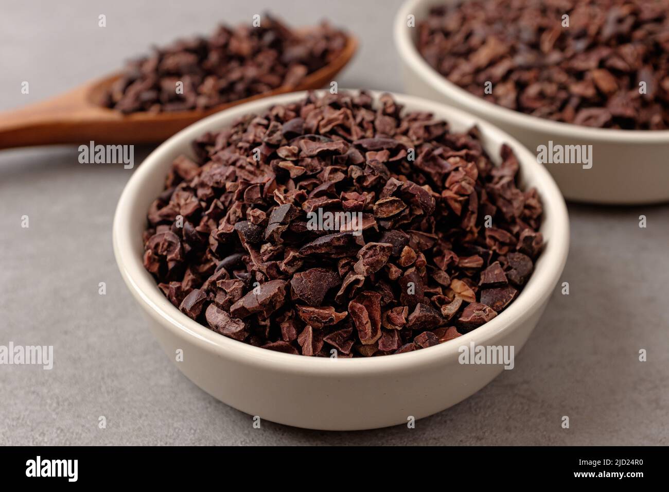 Cacao nibs made from cacao seeds. ingredients for chocolate. Hard