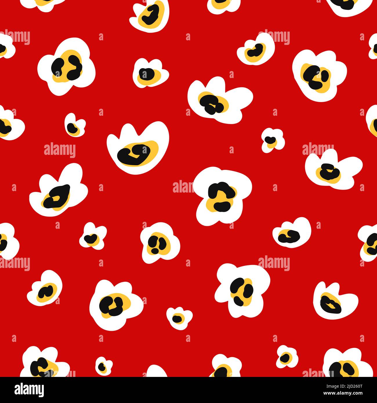 Daisy flower vector seamless pattern Stock Vector Image & Art - Alamy