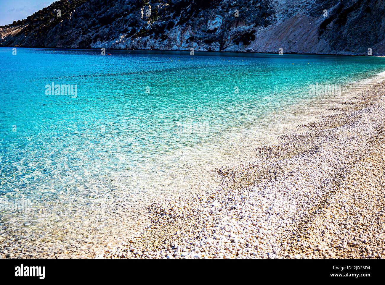 Myrto beach kefalonia Stock Photo