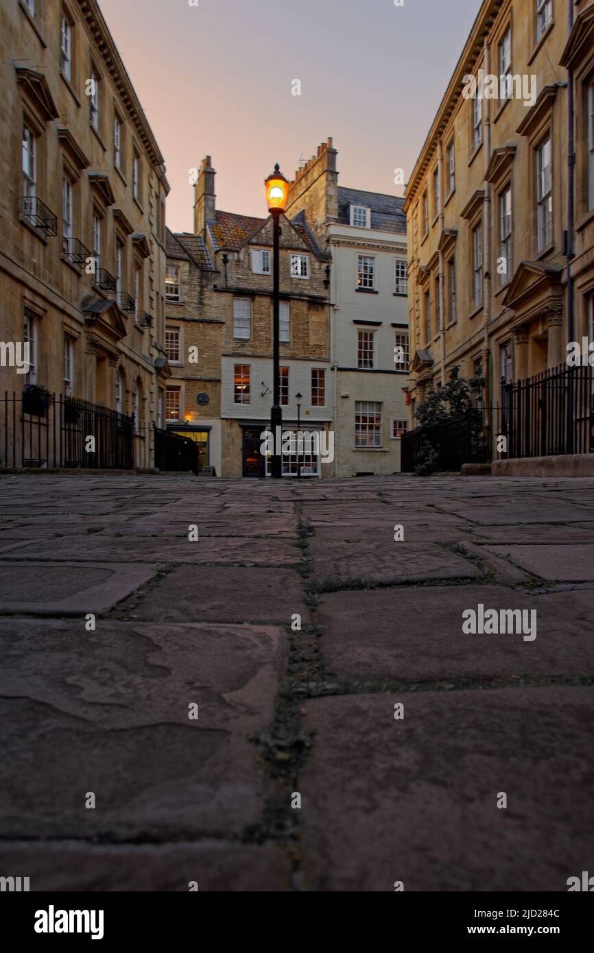 Bath City Centre at sunset Stock Photo Alamy