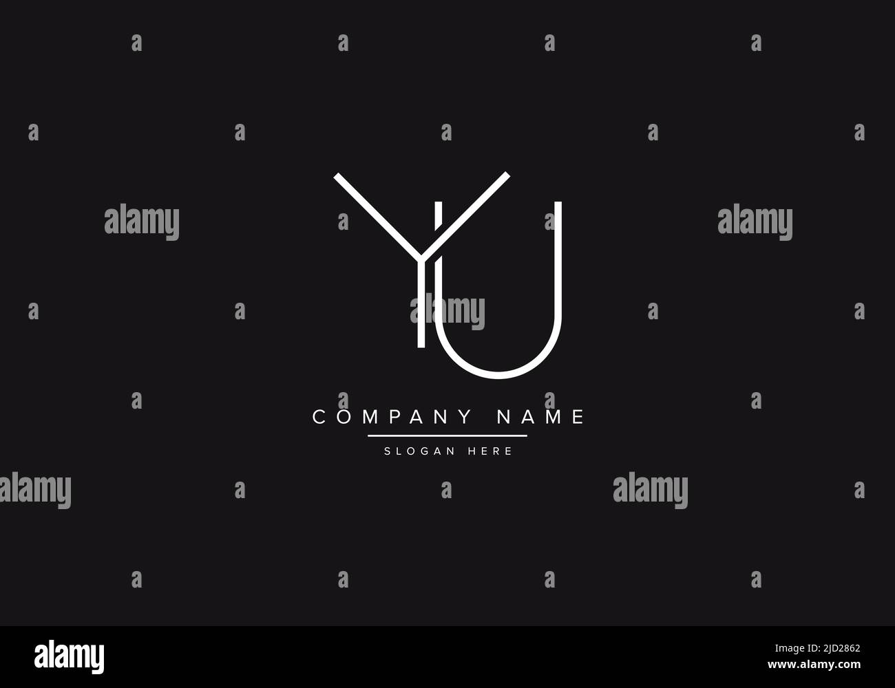 Alphabet letter icon logo YU Stock Vector Image & Art - Alamy