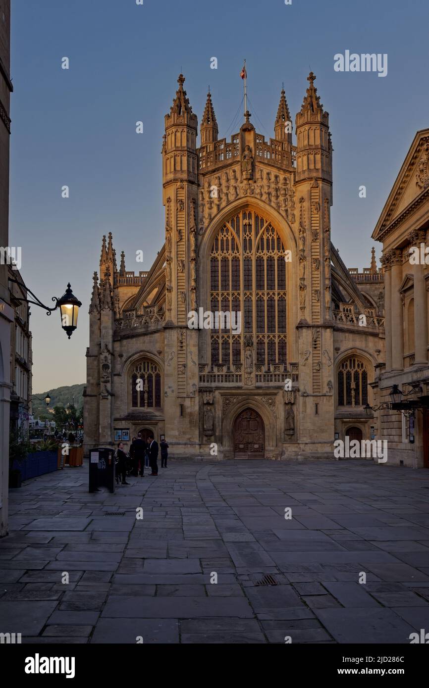 Bath City Centre at sunset Stock Photo Alamy