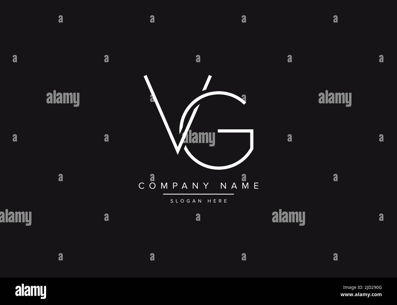 Alphabet letter icon logo VG Stock Vector