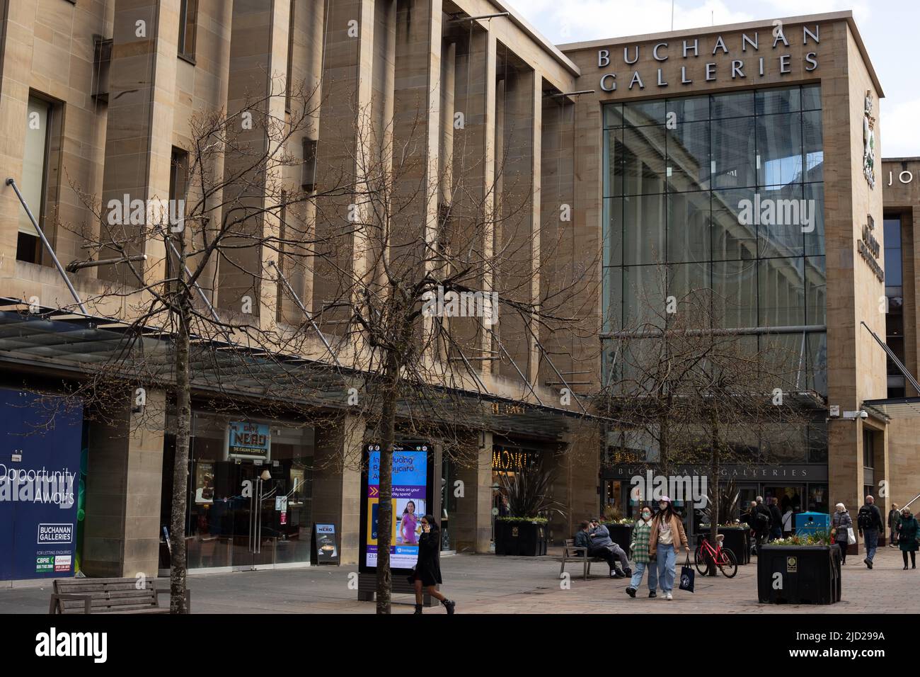 Outside Buchanan Galleries on Buchanan Street, in Glasgow, Scotland, 8