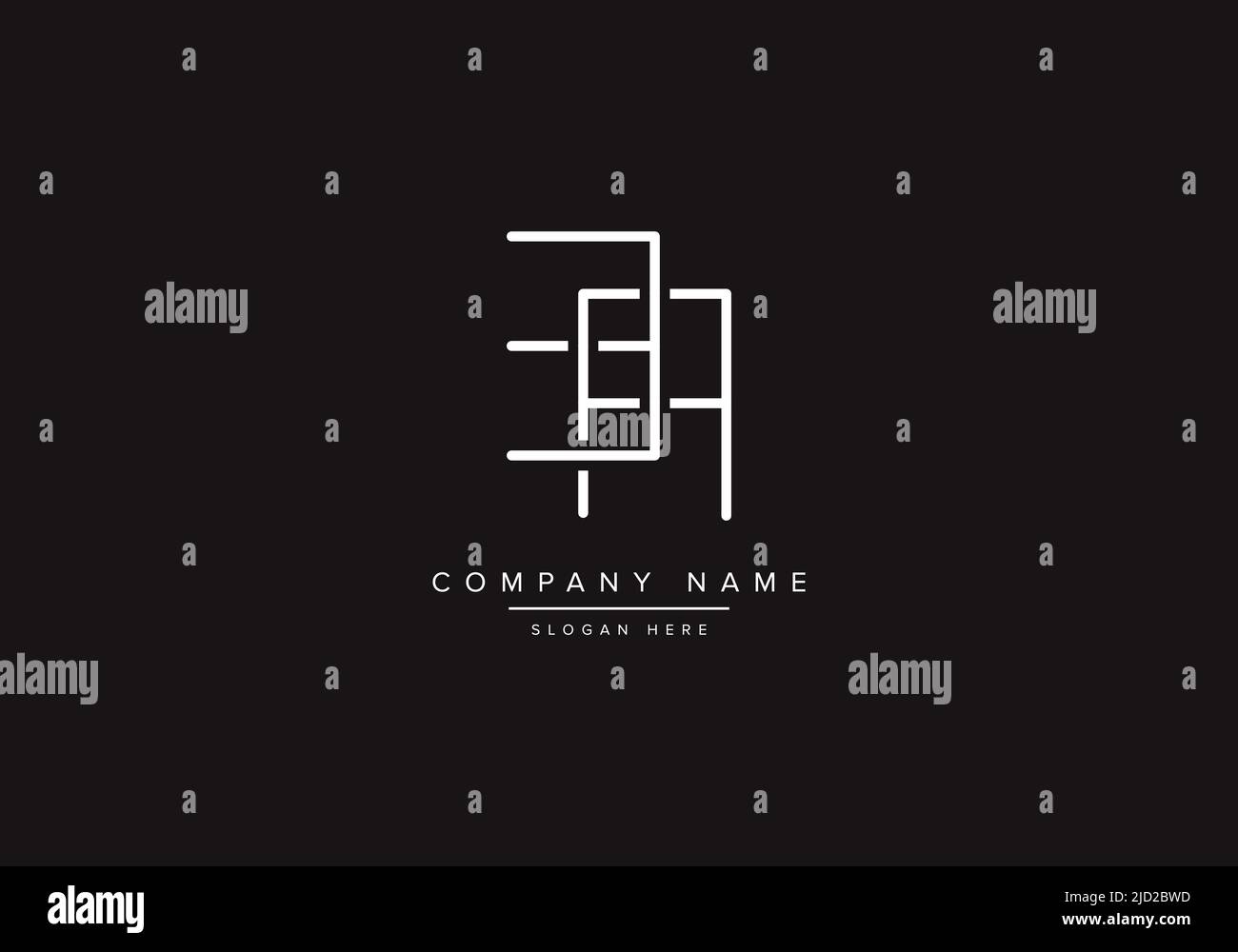 Alphabet letter icon logo BA Stock Vector
