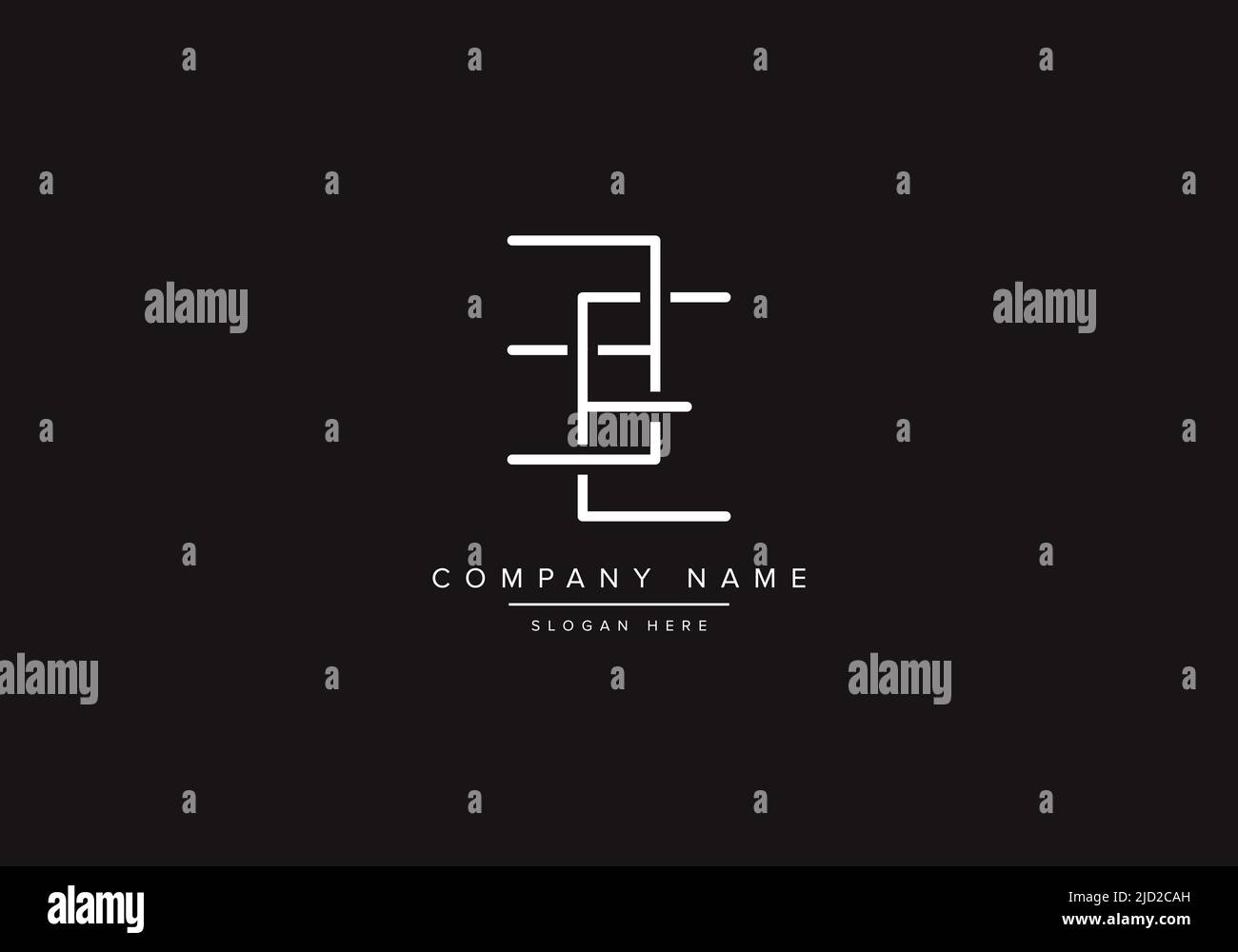 Alphabet letter icon logo BE Stock Vector
