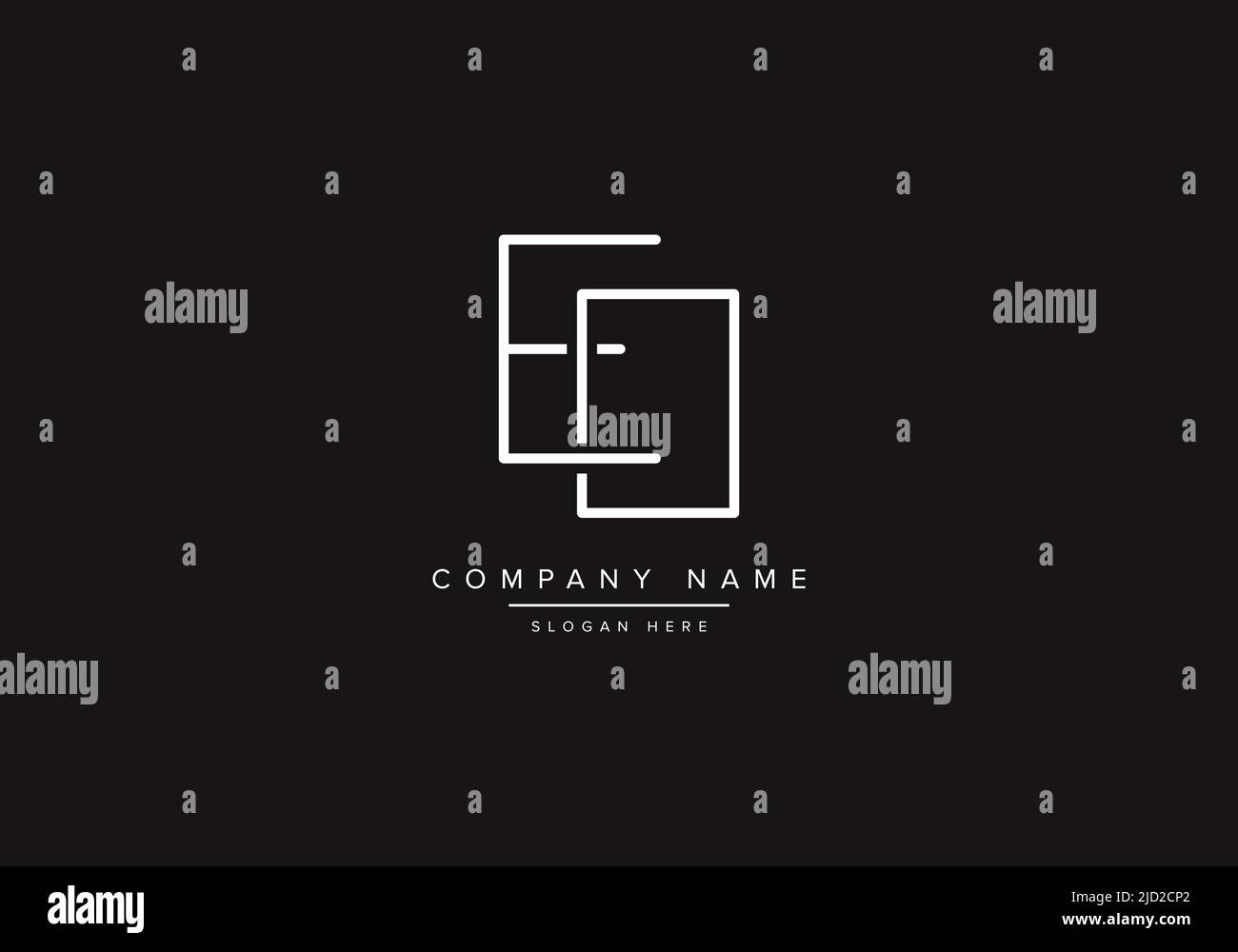 Alphabet letter icon logo EO Stock Vector