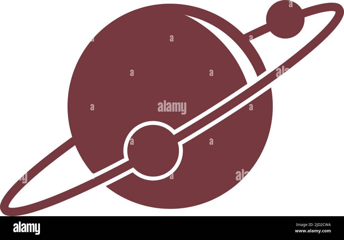 Planet icon logo design illustration template vector Stock Vector