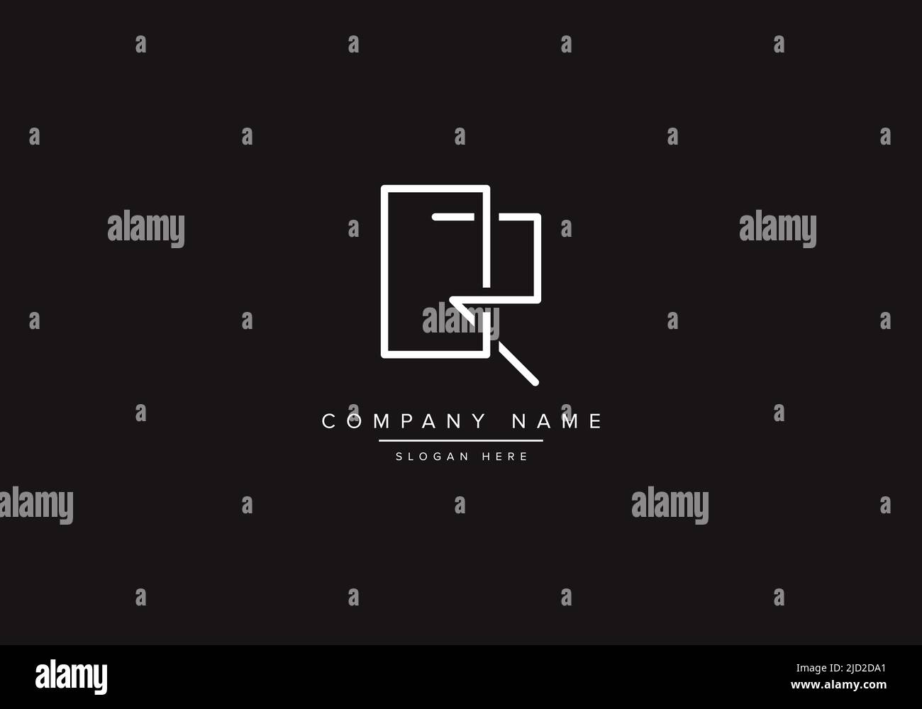 Alphabet letter icon logo OR Stock Vector