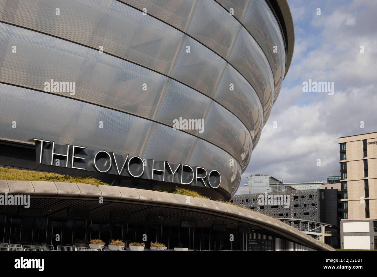The OVO Hydro concert venue, in Glasgow, Scotland, 7 April 2022. N55°51