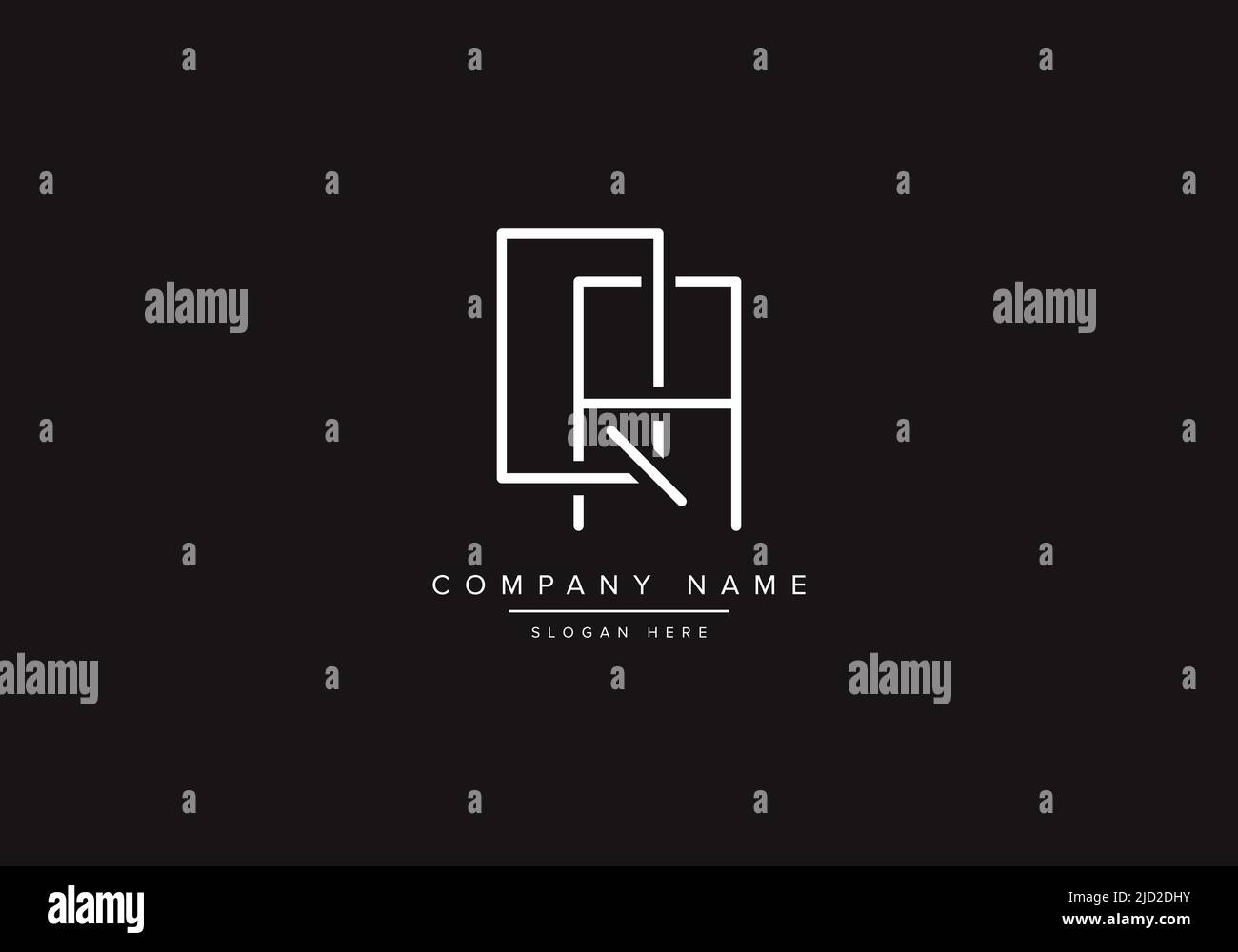 QA logo design vector illustration template Stock Vector Image & Art ...