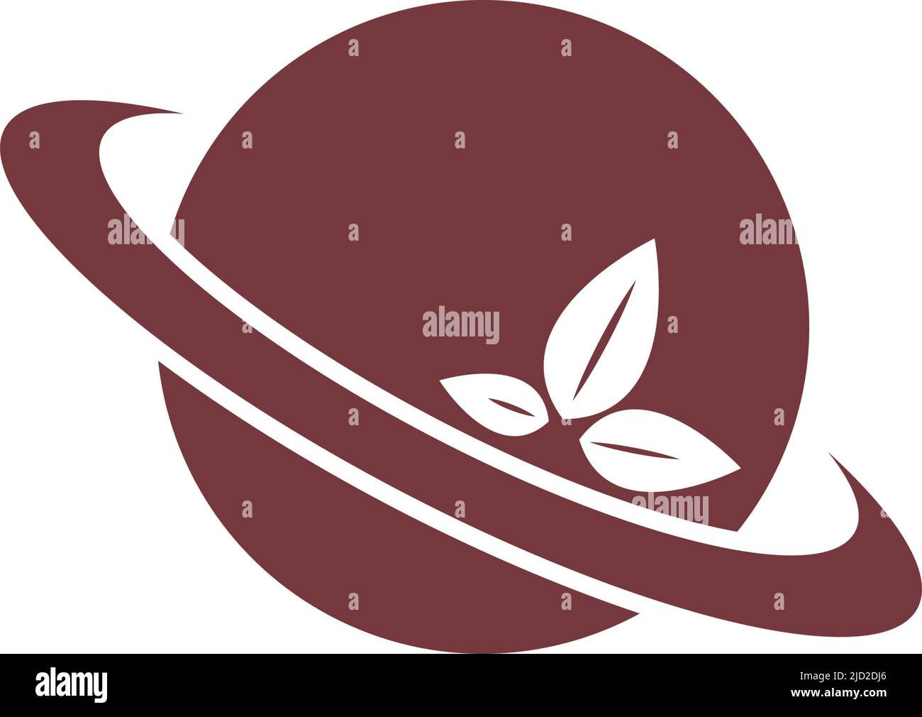 Planet icon logo design illustration template vector Stock Vector