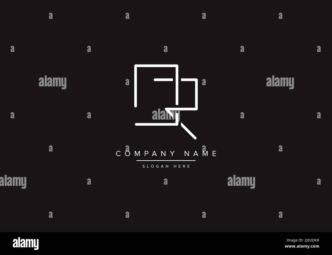 DR logo design vector illustration template. Stock Vector