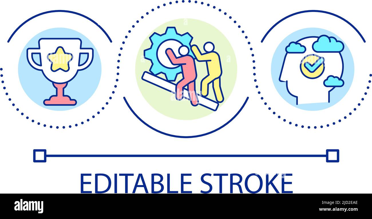 Motivation to study loop concept icon Stock Vector Image & Art - Alamy