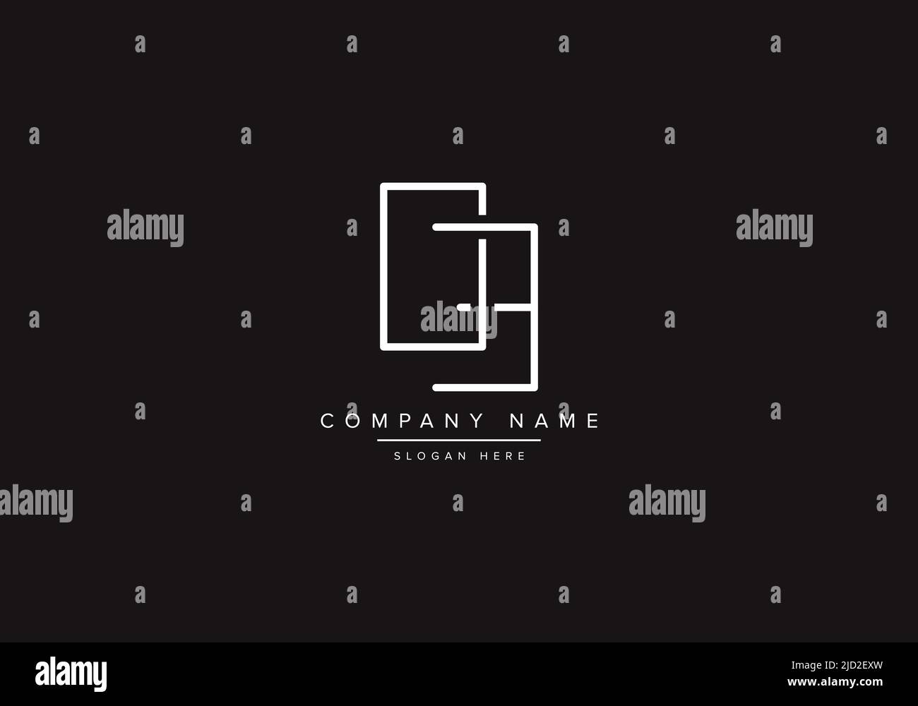 OB logo design vector illustration template. Stock Vector