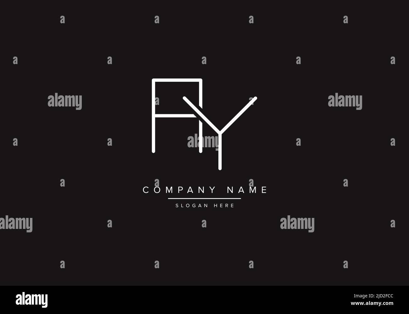 AY logo design vector illustration template Stock Vector Image & Art
