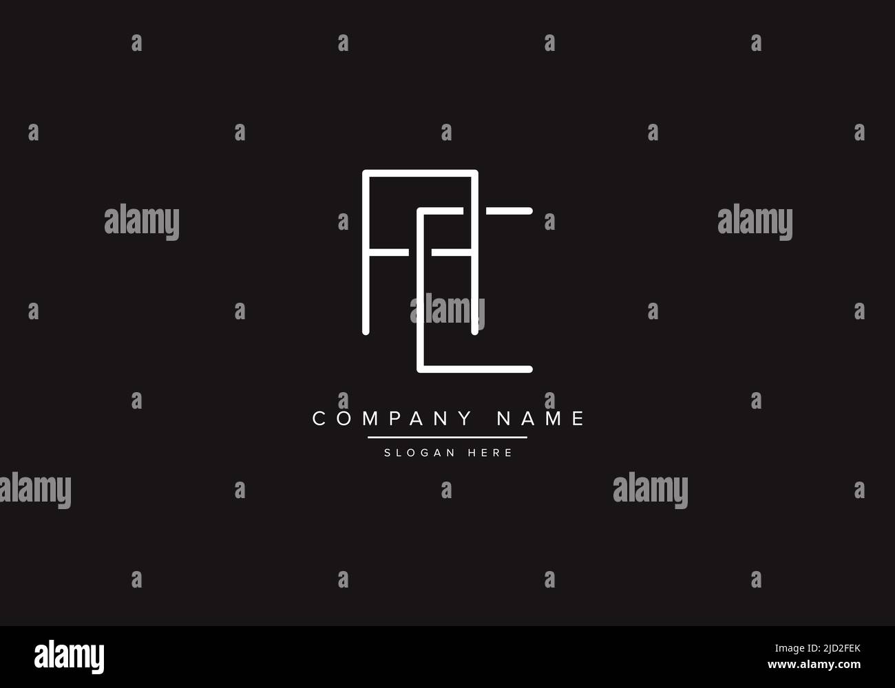 AC logo design vector illustration template. Stock Vector