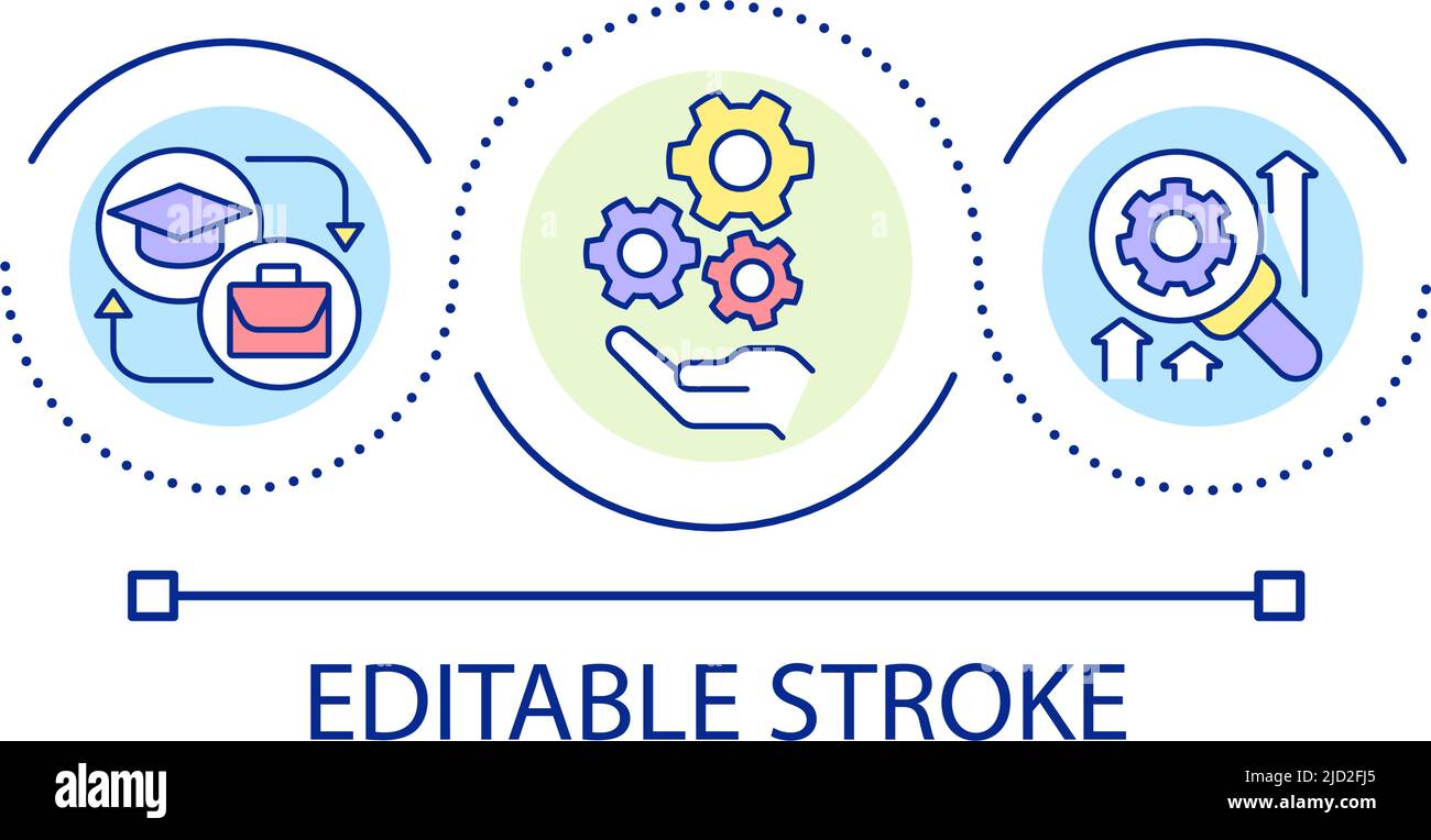 Learning process loop concept icon Stock Vector Image & Art - Alamy