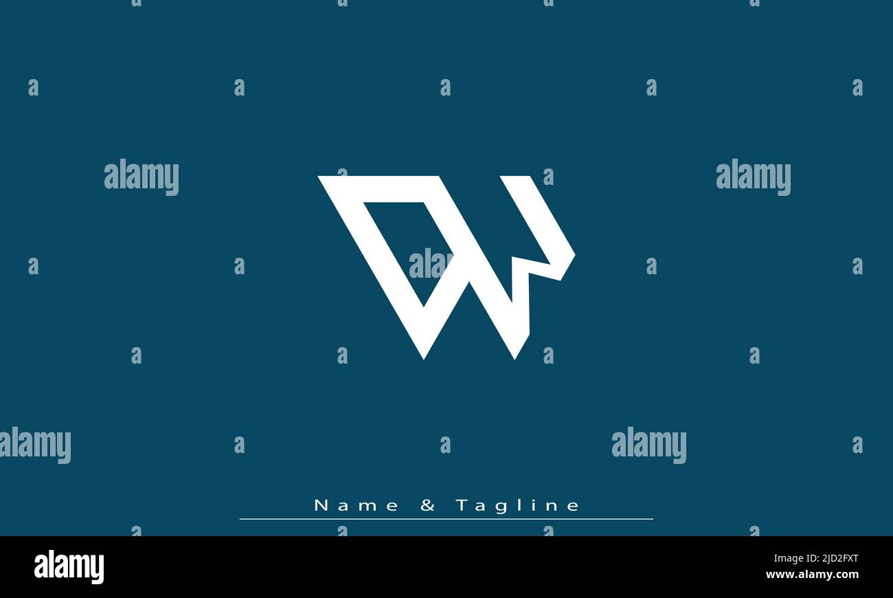 Alphabet letters Initials Monogram logo CW , WC Stock Vector