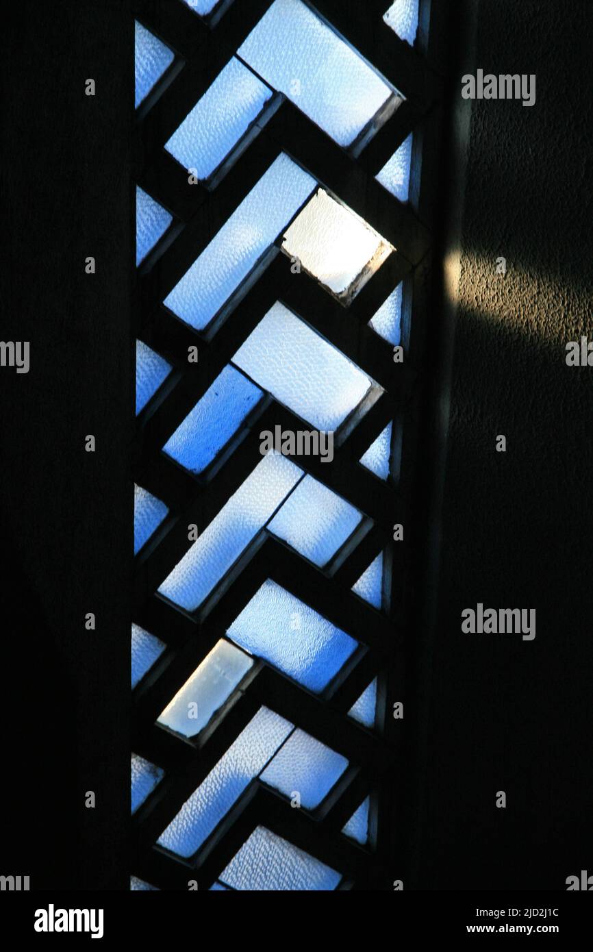 Stained glass windows inside the Voortrekker Monument Museum, Pretoria