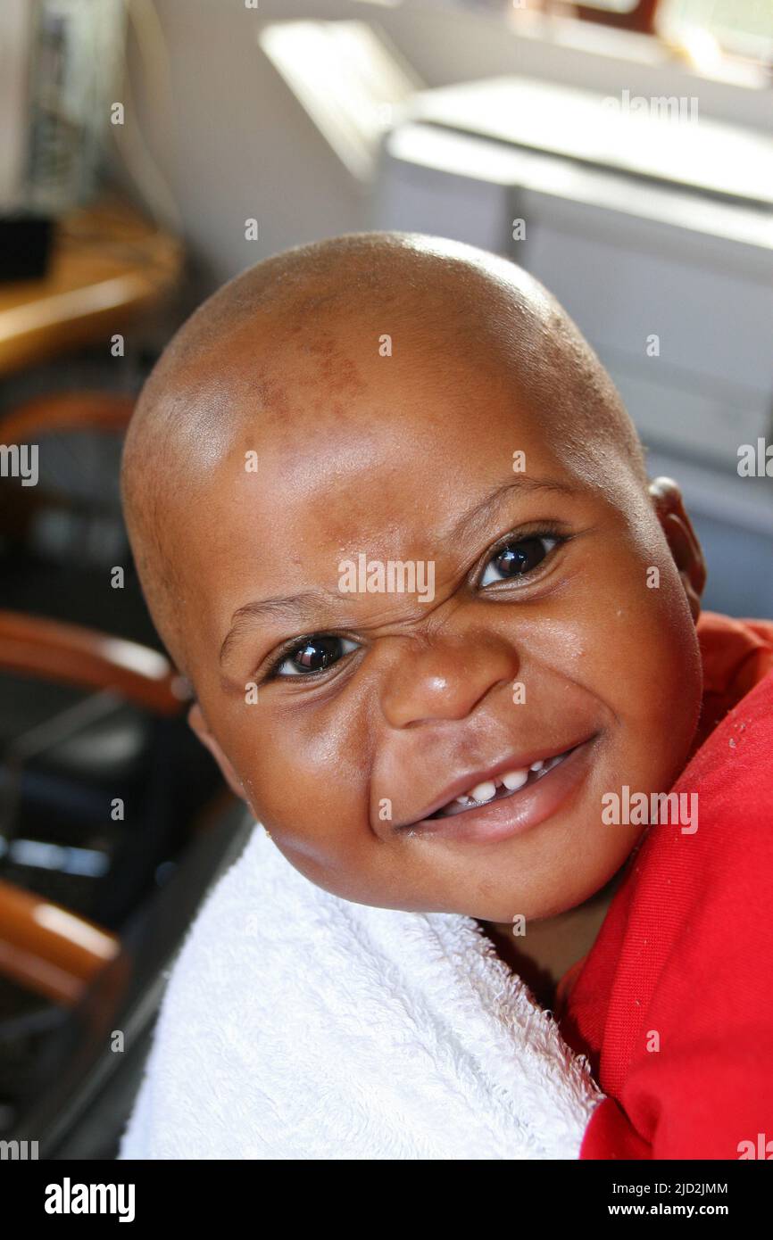 African baby, Pretoria/Tshwane, Gauteng, South Africa. Stock Photo