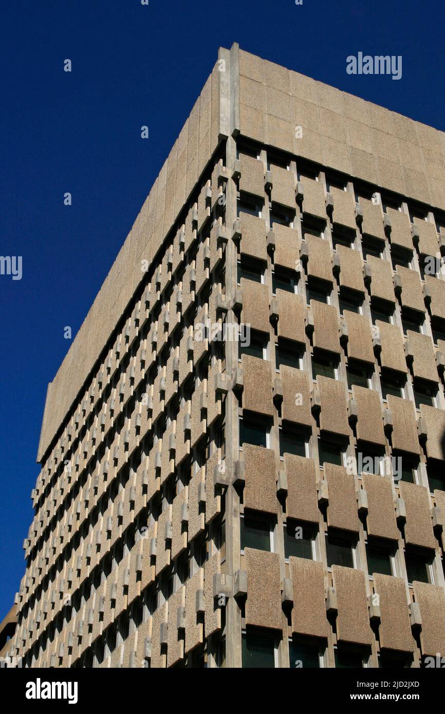 Architectural detail, Building, Braamfontein, Johannesburg, Gauteng, South Africa. Stock Photo