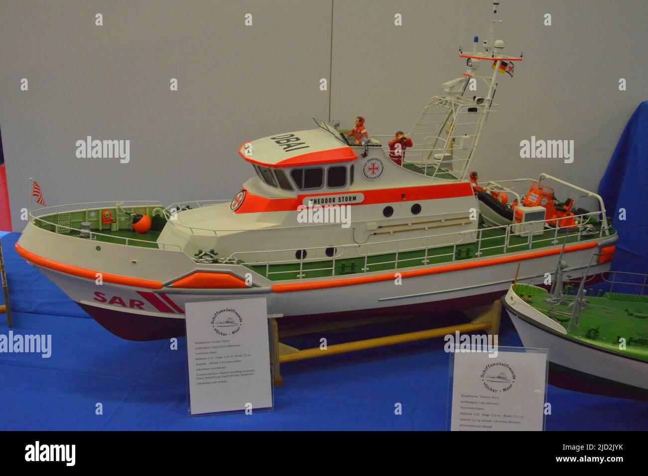 Model building clubs exhibit their model ships. model building fair In