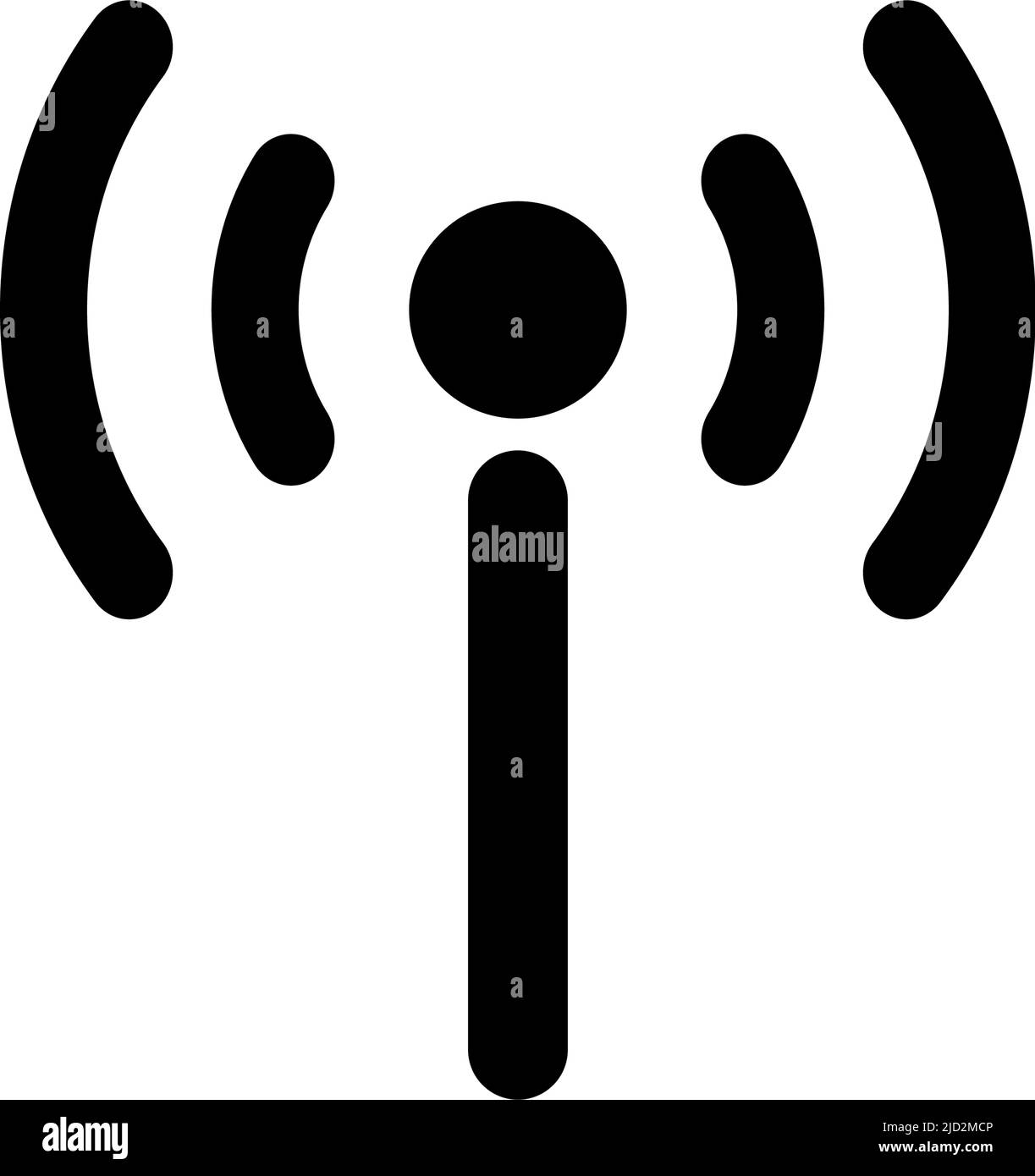 Cellular and Wi-Fi signals. Editable vector. Stock Vector