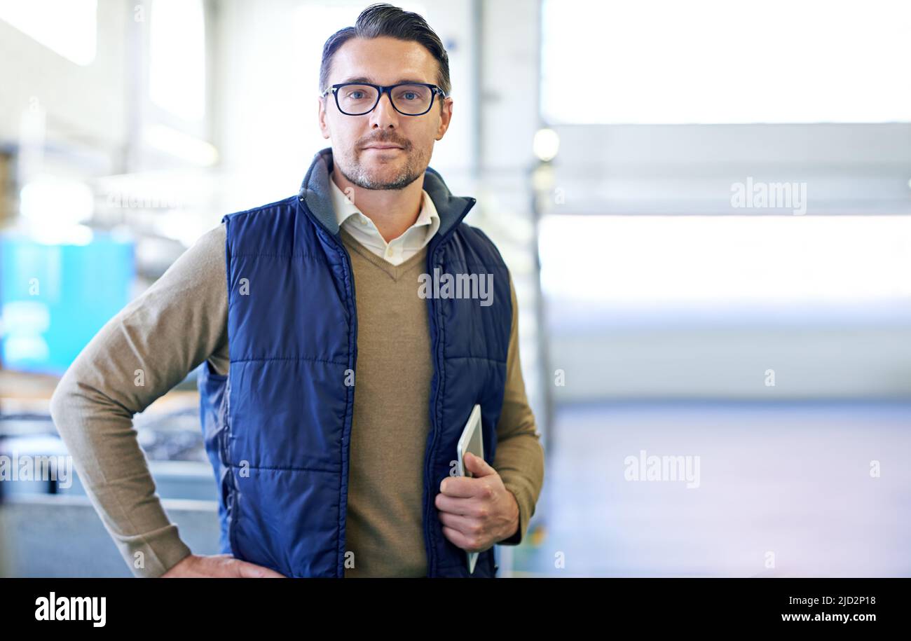 Business one on factory floor hi-res stock photography and images - Alamy