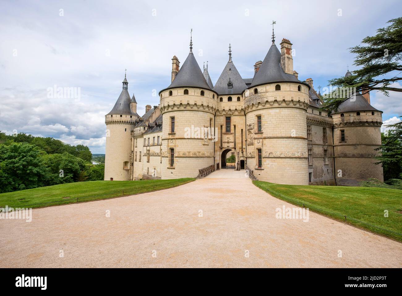 Le Chateau de Chaumont-sur-Loire. Domaine de Chaumont-sur-Loire, Centre-Val de Loire, France. Stock Photo