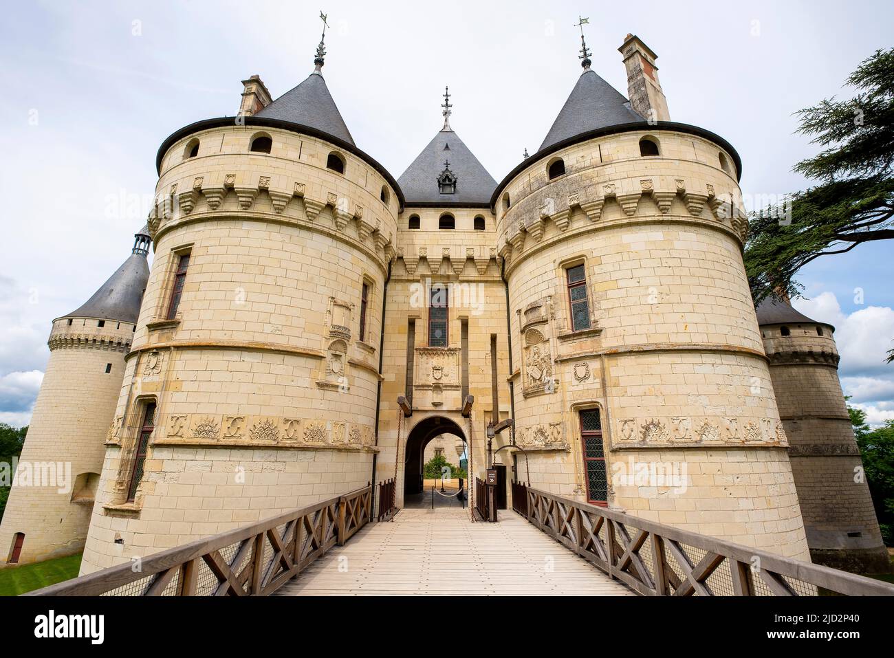 Le Chateau de Chaumont-sur-Loire. Domaine de Chaumont-sur-Loire, Centre-Val de Loire, France. Stock Photo