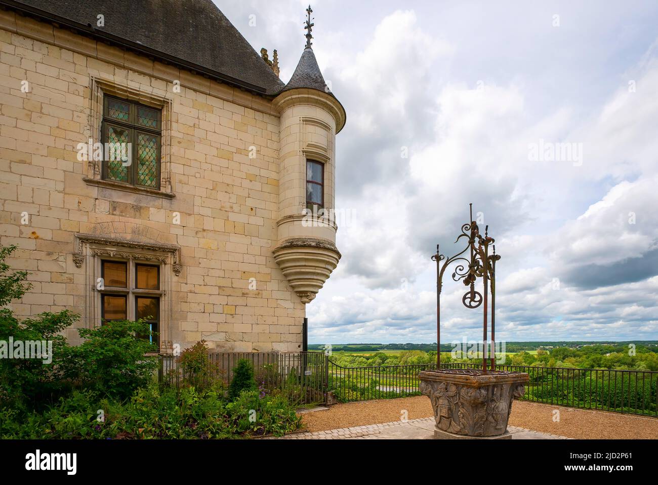 Le Chateau de Chaumont-sur-Loire. Domaine de Chaumont-sur-Loire, Centre-Val de Loire, France. Stock Photo